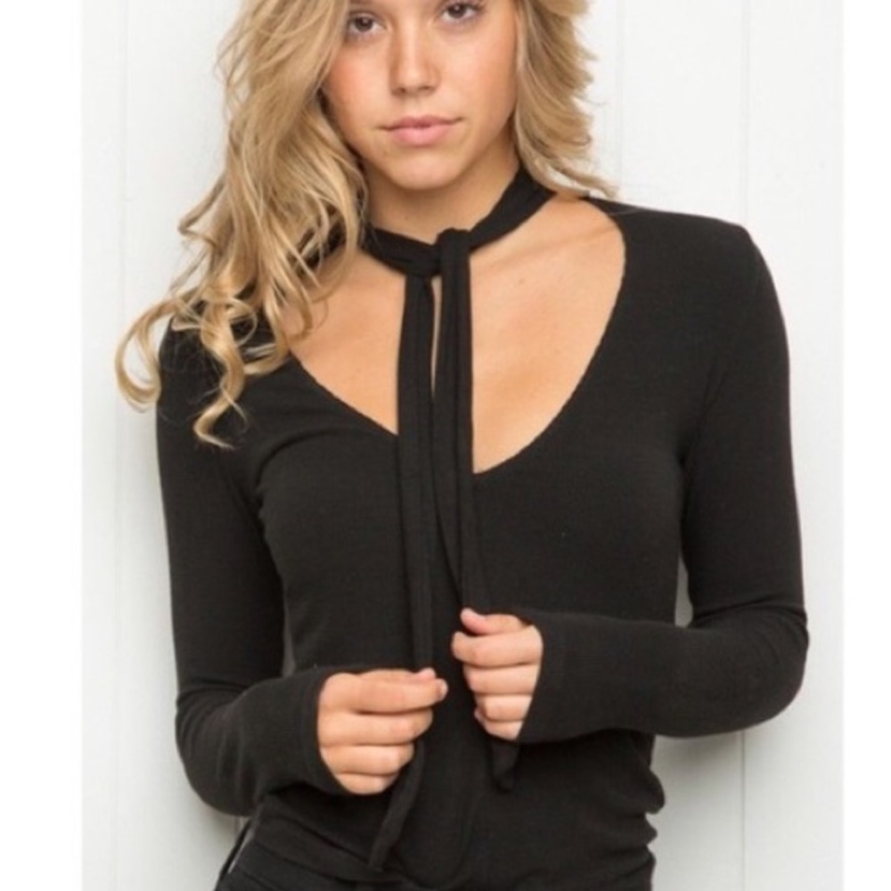 Brandy Melville Tie Neck Top